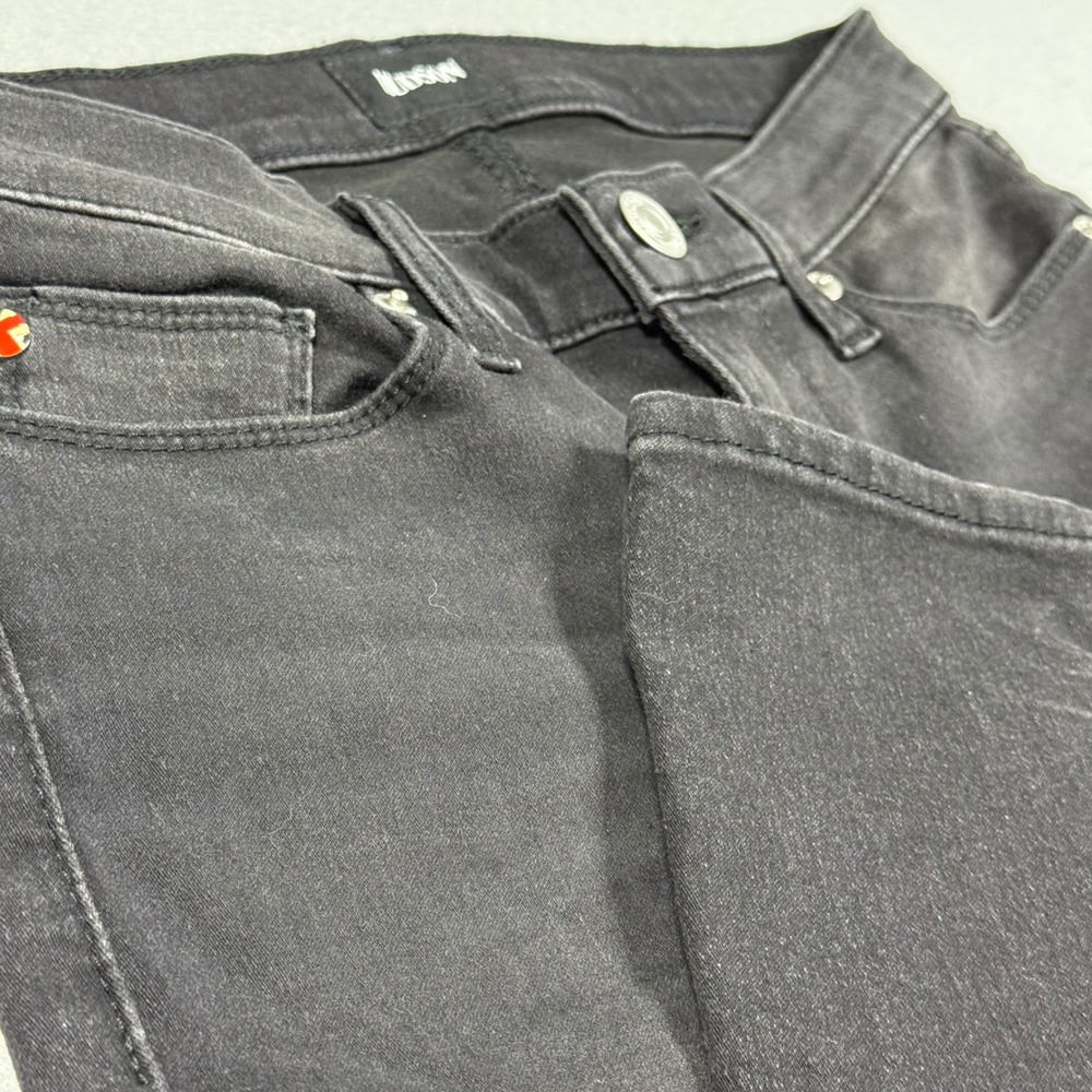 Hudson Skinny Jeans Womens 26 Black Stretch Denim Five Pocket Faded Wash